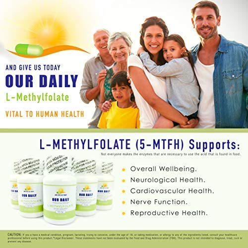 Suplemento L-Metilfolato para salud celular y ADN