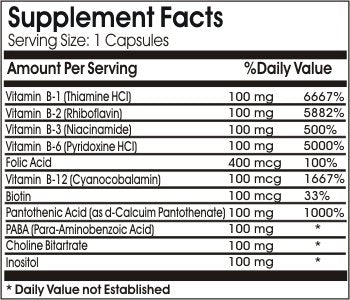 Suplemento levadura nutricional vitaminas b 100 caps purecontrol