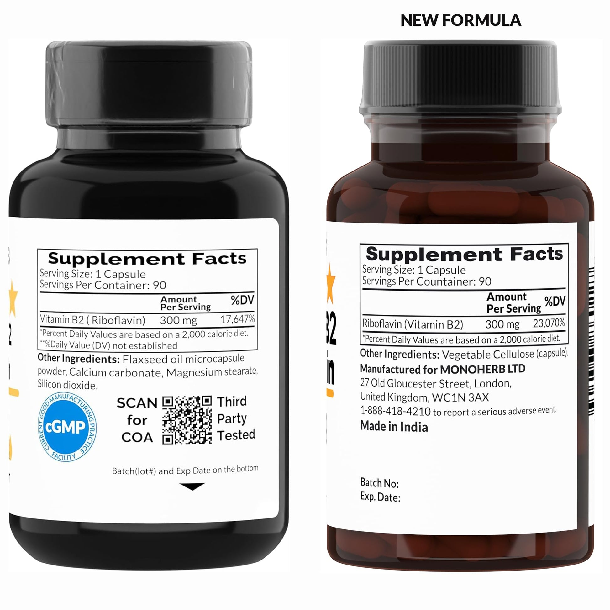 Suplemento liberación prolongada vitamina B2 Monohreb