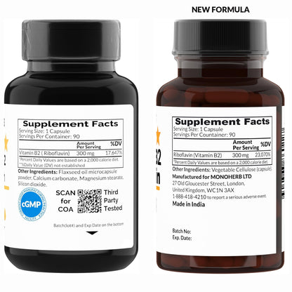 Suplemento liberación prolongada vitamina B2 Monohreb