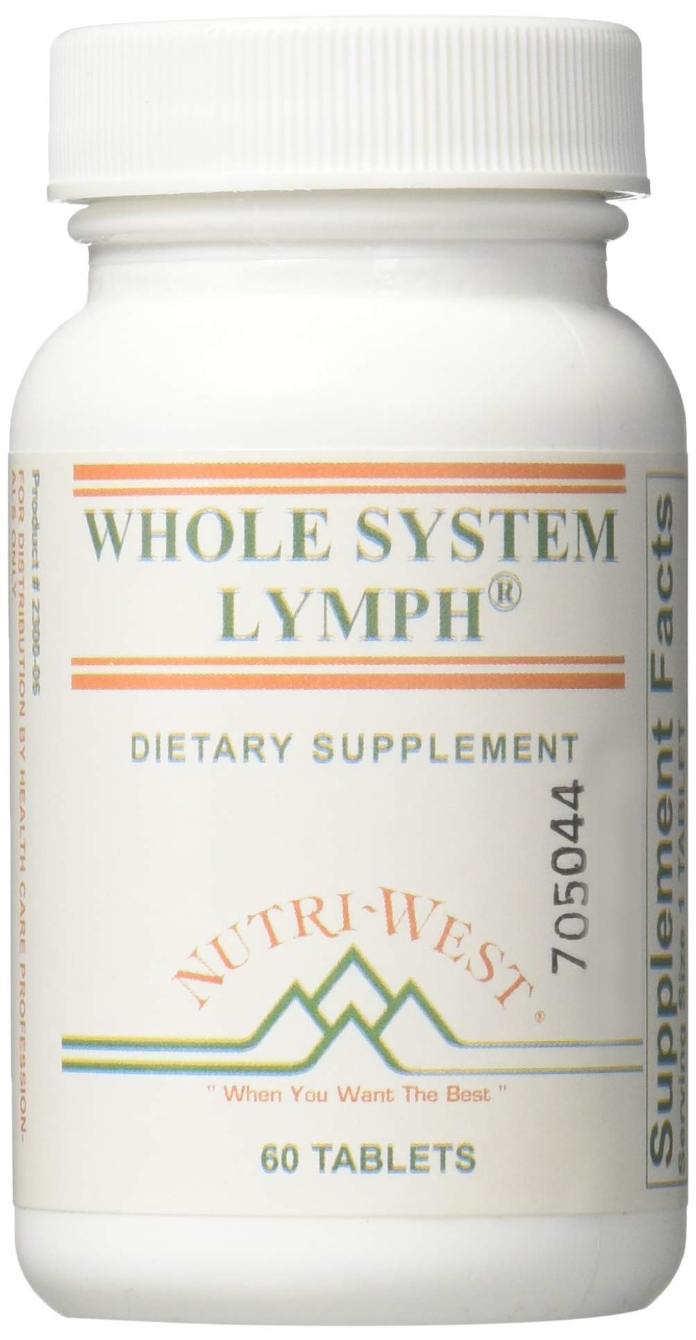 Botella de suplemento linfático Nutri-West 60 tabletas