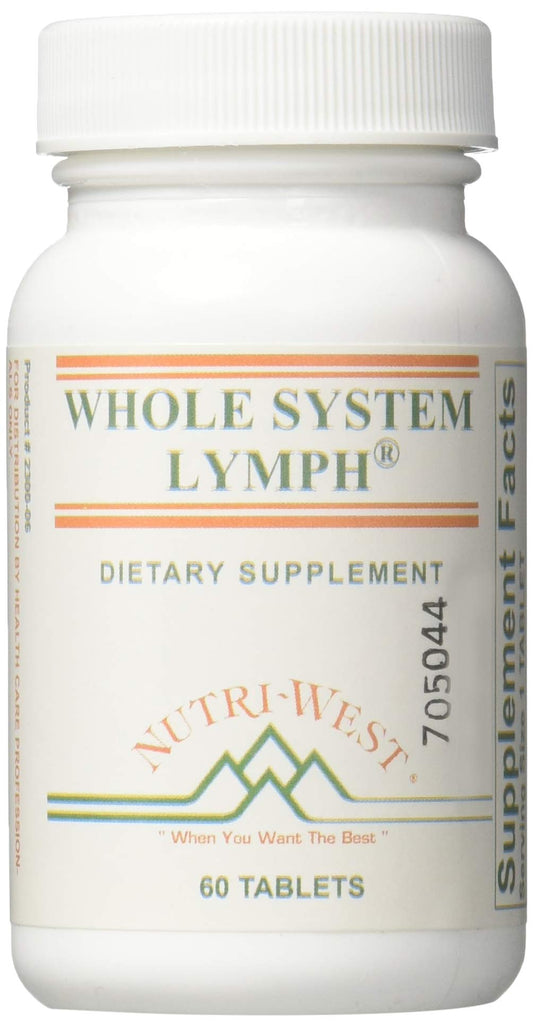Botella de suplemento linfático Nutri-West 60 tabletas