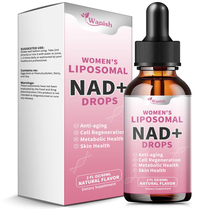 Suplemento liposomal NAD 500mg para mujeres energía y regeneración