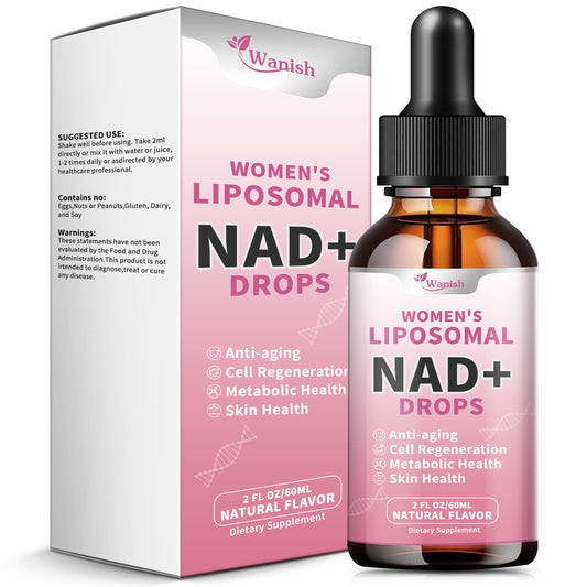 Suplemento liposomal NAD 500mg para mujeres energía y regeneración