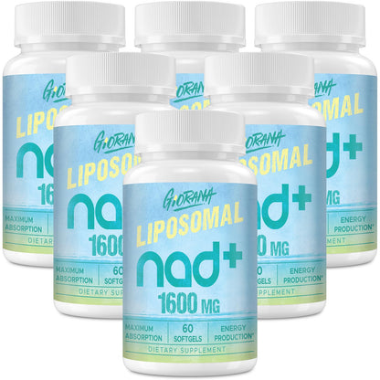 Suplemento liposomal NAD+ GIORANA 1600 mg paquete 360 softgeles