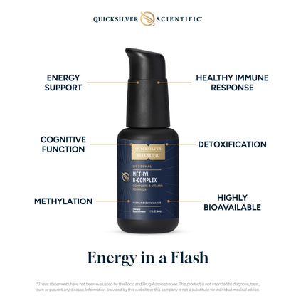 Suplemento liposomal Quicksilver complejo B y vitaminas D3 K2