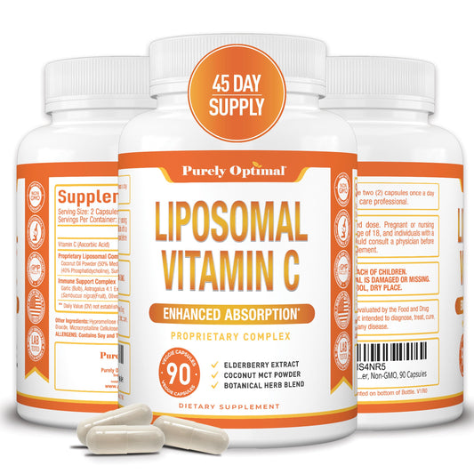 Suplemento liposomal vitamina c purey optimal frasco