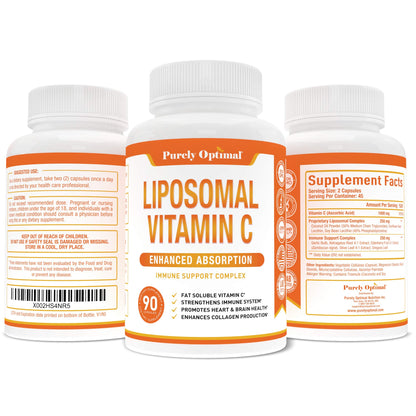 Suplemento liposomal vitamina c purey optimal imagen promocional
