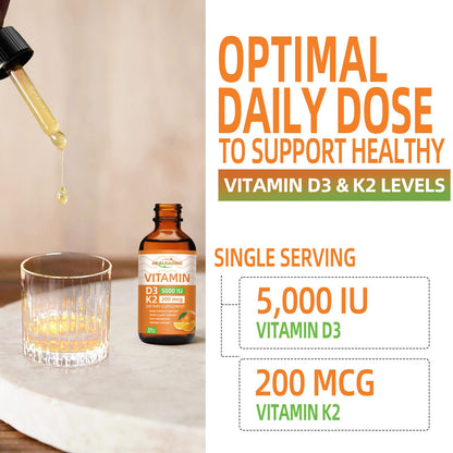 Suplemento líquido D3+K2 para protección ósea y cardiovascular HEALOADING