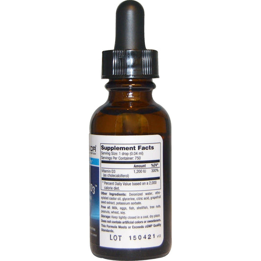 Envase de suplemento líquido D3 micelizado 1200