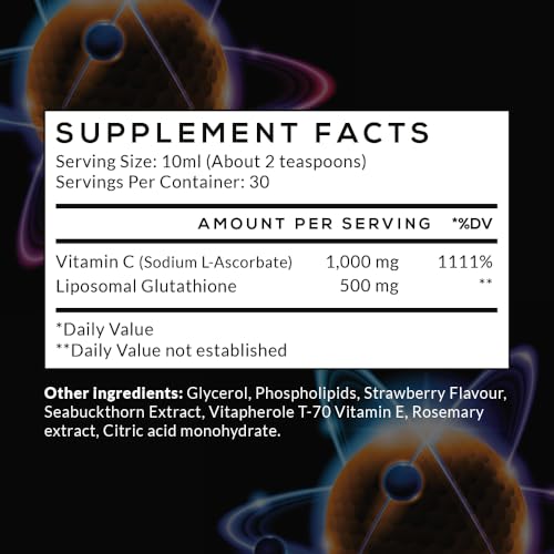 Suplemento líquido Intelligent Labs con glutatión y vitamina c