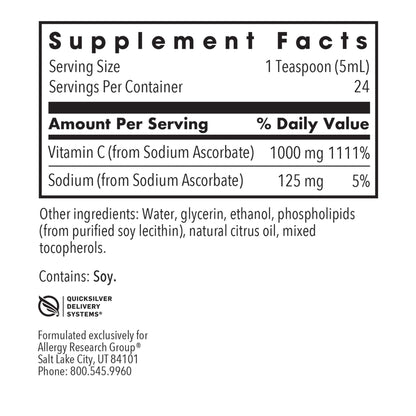 Suplemento líquido micro liposomal de vitamina c con alta absorción