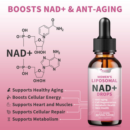 Suplemento líquido NAD liposomal 500mg sin azúcar ni aditivos