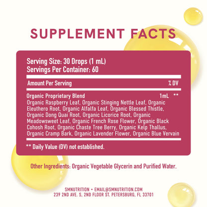 Suplemento líquido SMNutrition para ritmo hormonal saludable