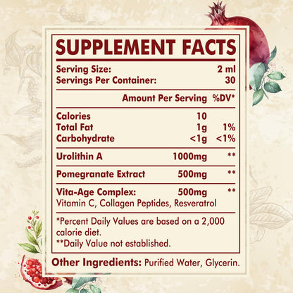 ViveSano suplemento líquido urolitina A 60ml