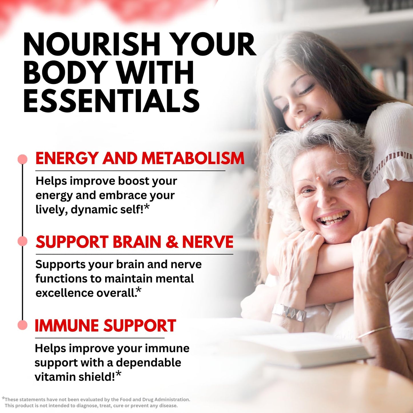 Suplemento líquido vitamina B para concentración y enfoque