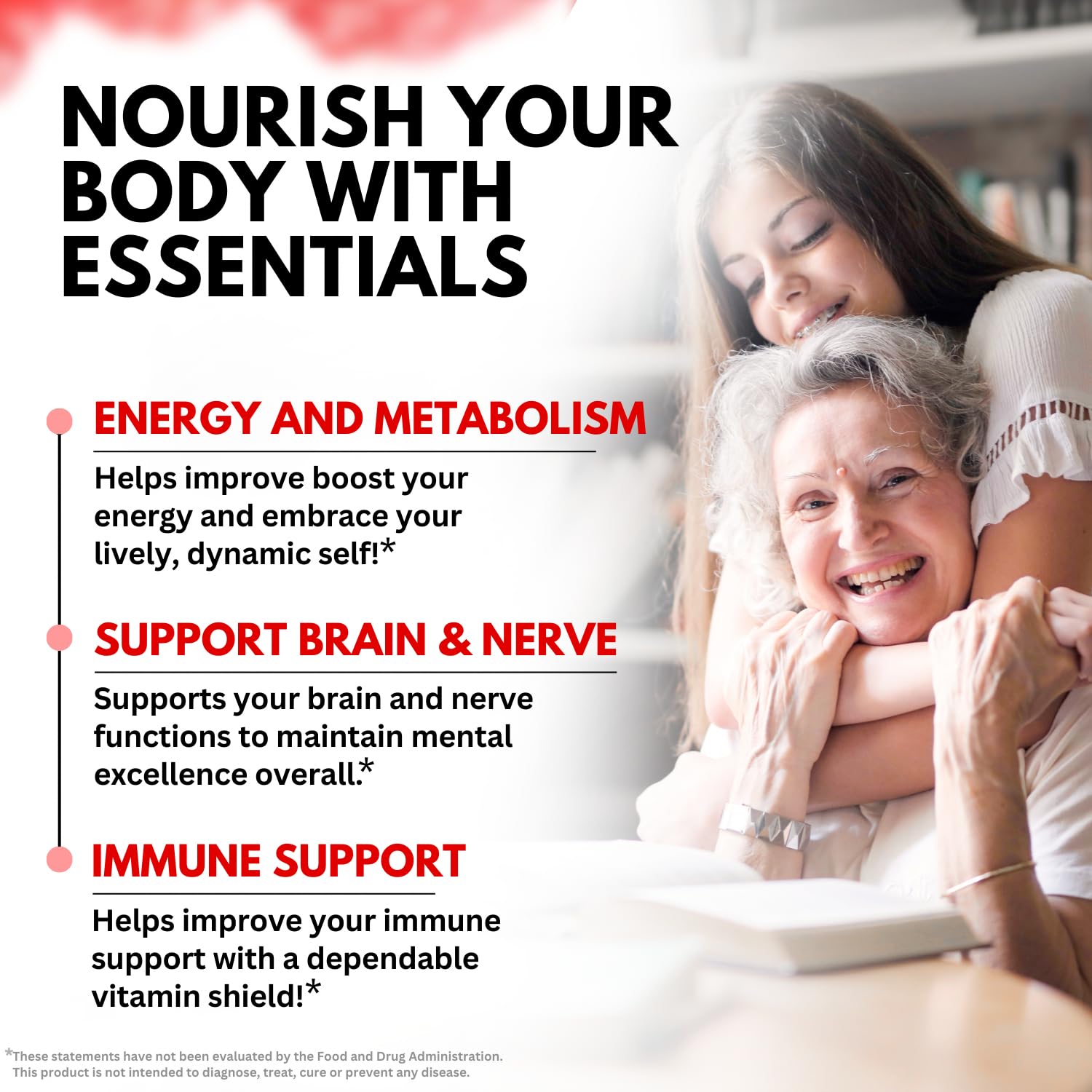 Suplemento líquido vitamina B para concentración y enfoque