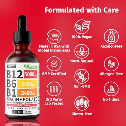 Suplemento líquido vitamina b12 5000mcg frambuesa paquete 2