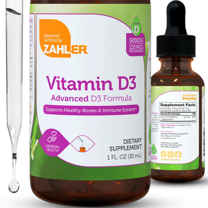 Suplemento líquido vitamina d3 5000 iu apoyar huesos e inmunidad