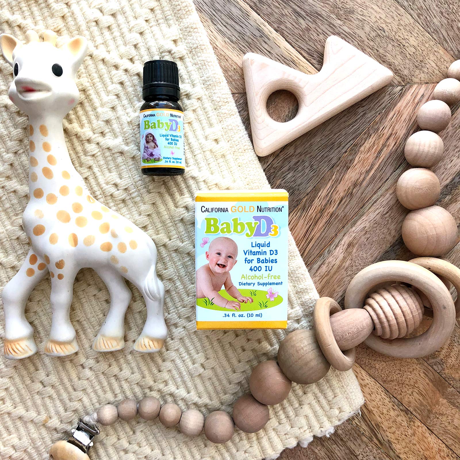 Suplemento líquido vitamina d3 para desarrollo infantil california