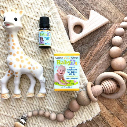 Suplemento líquido vitamina d3 para desarrollo infantil california