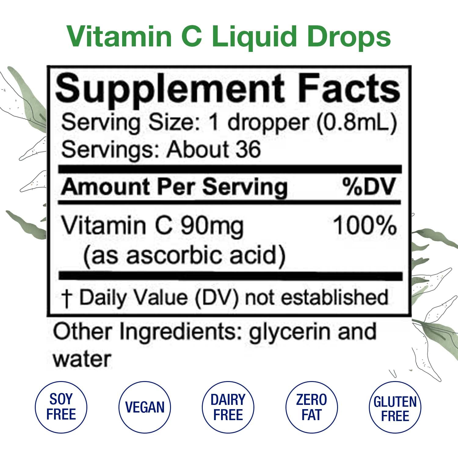 Suplemento líquido vitaminas c b2 riboflavina b6 piridoxina