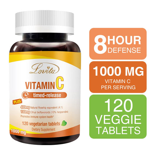 Suplemento Lovita con bioflavonoides y escaramujo para inmunidad