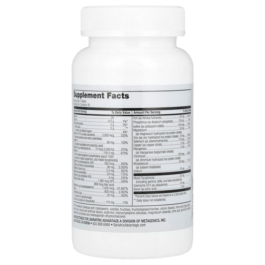 Suplemento masticable Bariatric con nutrientes clave