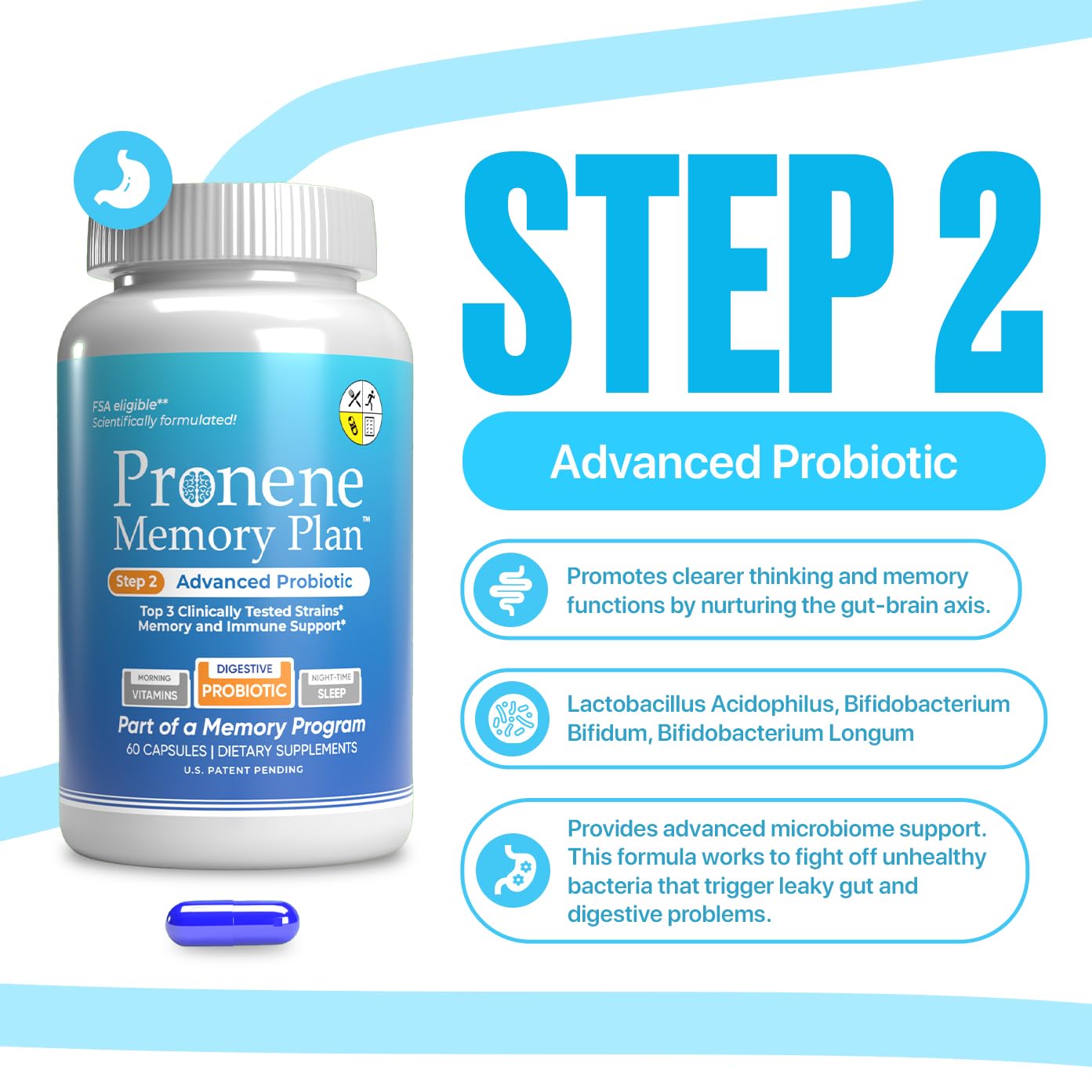 Suplemento matutino PRONENE para cerebro