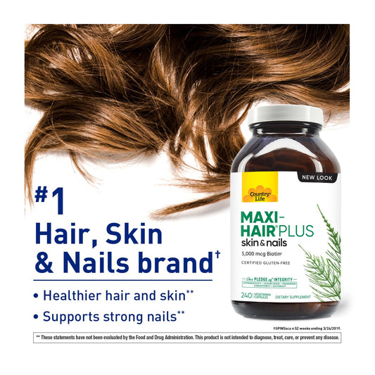 Suplemento Maxi-Hair Plus para cabello y uñas