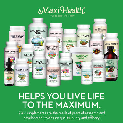 Suplemento Maxi Health para salud de cabello piel y uñas