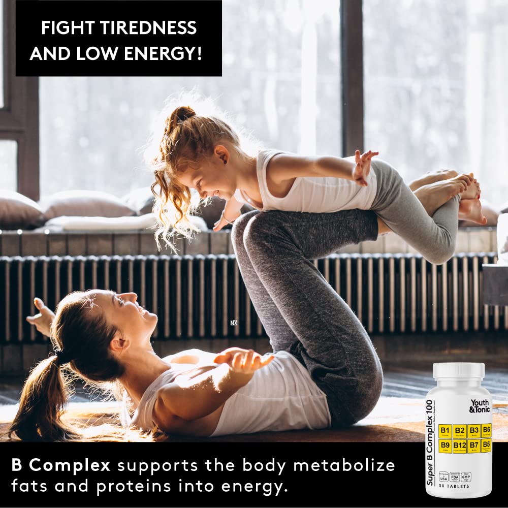 Suplemento mental Youth & Tonic super complejo B para cansancio
