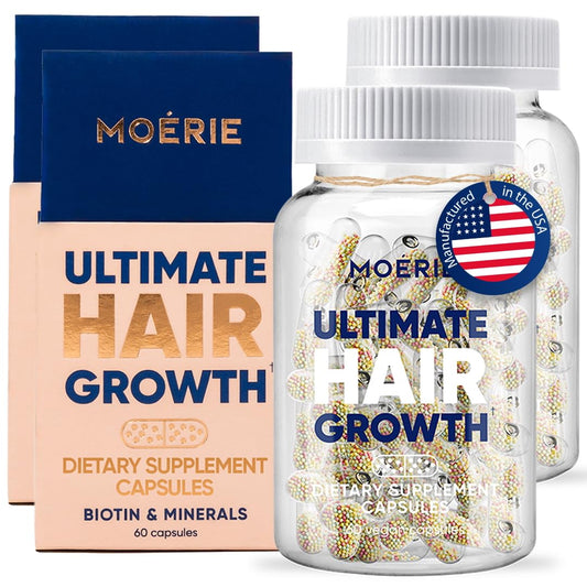 Suplemento Moerie crecimiento cabello 120 cápsulas veganas