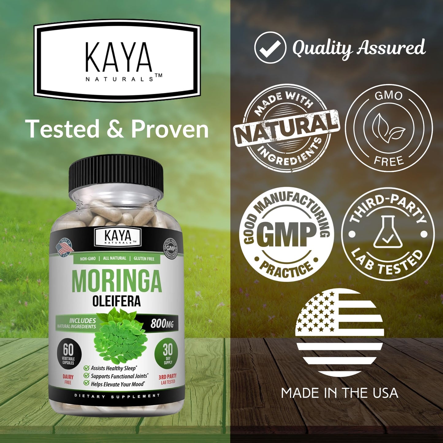 suplemento moringa beneficios salud sueño ánimo