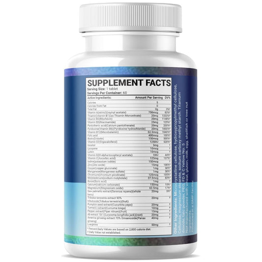 Suplemento multimineral para hombres con vitaminas esenciales