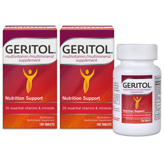Suplemento multivitamínico Geritol con 26 vitaminas