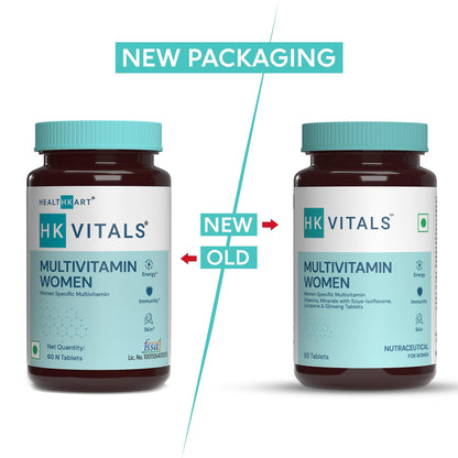 Suplemento multivitamínico HealthKart con zinc y ginseng