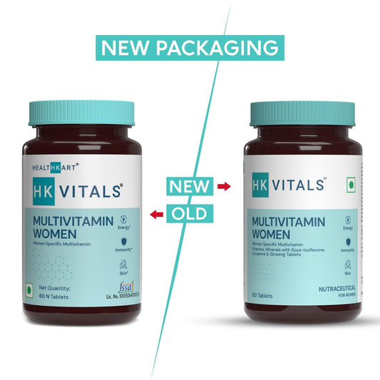 Suplemento multivitamínico HealthKart con zinc y ginseng