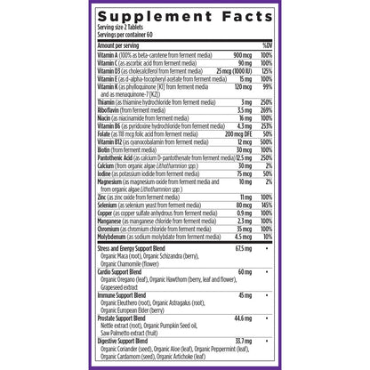 Suplemento multivitamínico New Chapter sin gluten.
