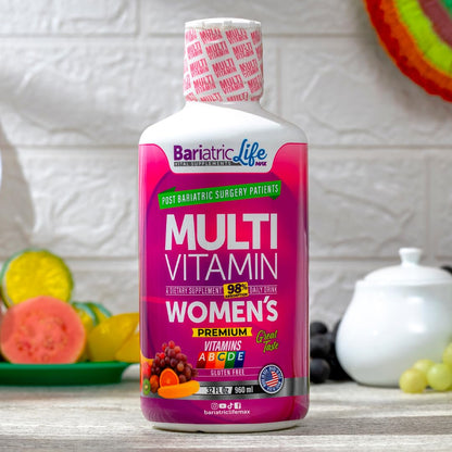 Suplemento multivitamínico para salud femenina.