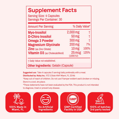 Suplemento multivitamínico Peach Perfect vista posterior