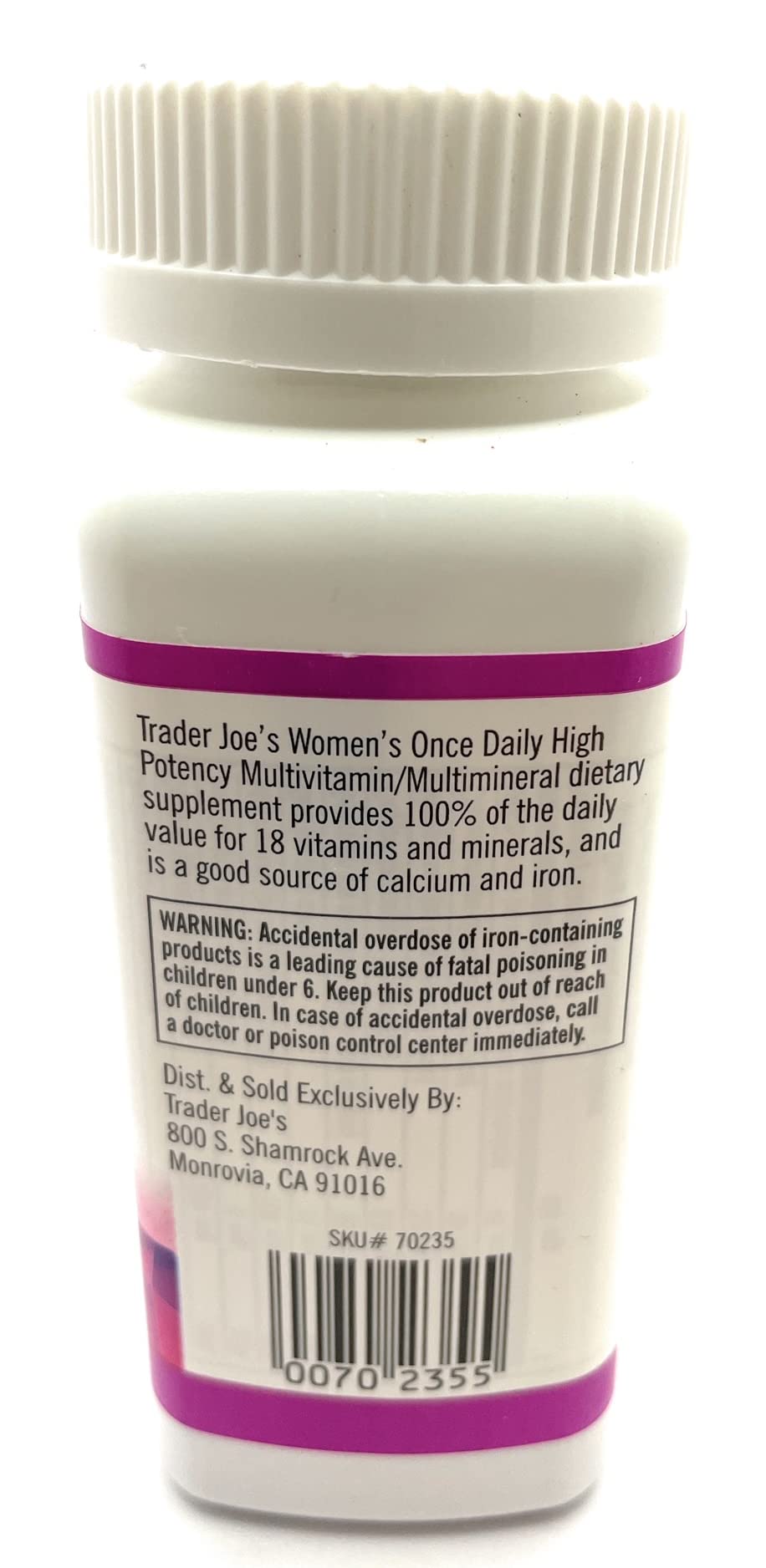 Suplemento multivitamínico sin gluten 60 tabletas