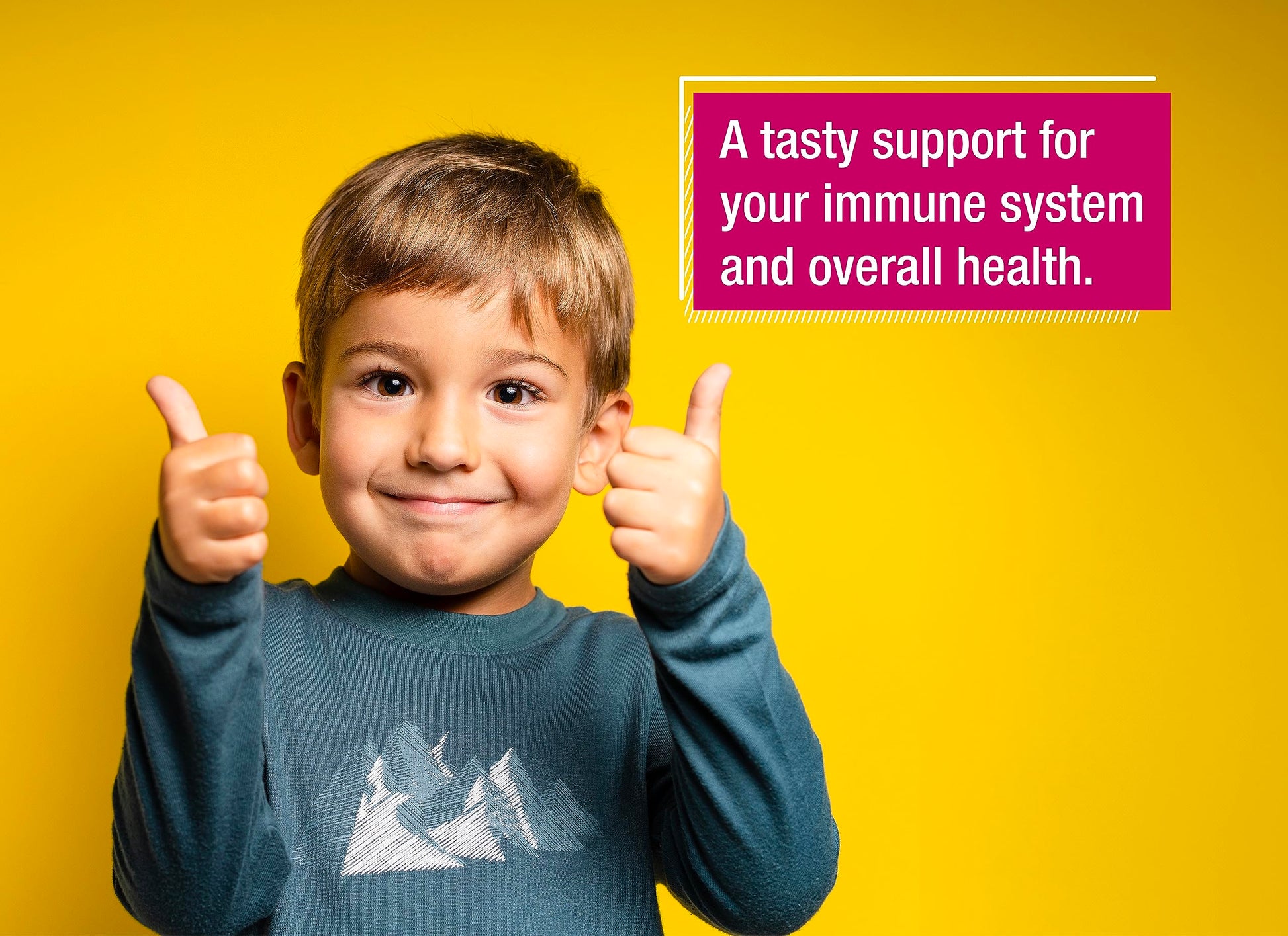 Suplemento multivitamínico T&D infantil sin azúcar, hecho en Alemania.