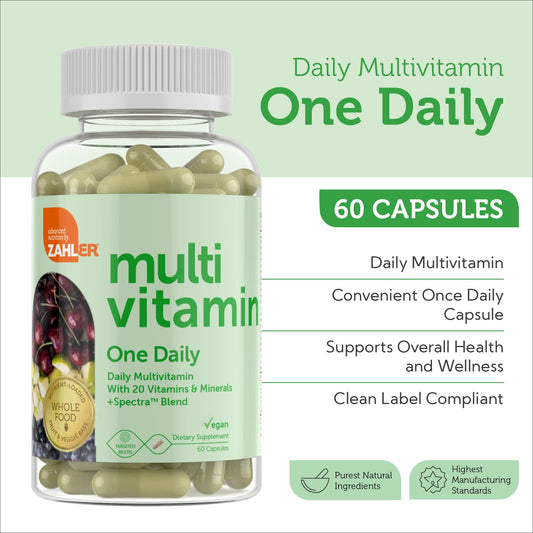 Suplemento multivitamínico vegano Zahler para adultos