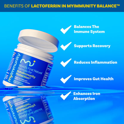 Suplemento myimmunity vitaminas y lactoferrina para sistema inmune