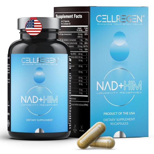Suplemento NAD CELLREGEN para hombres 90 cápsulas sin gluten