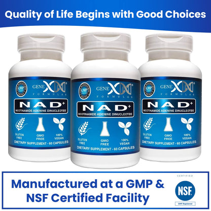 Suplemento NAD+ Genex Formulas para salud y vitalidad celular