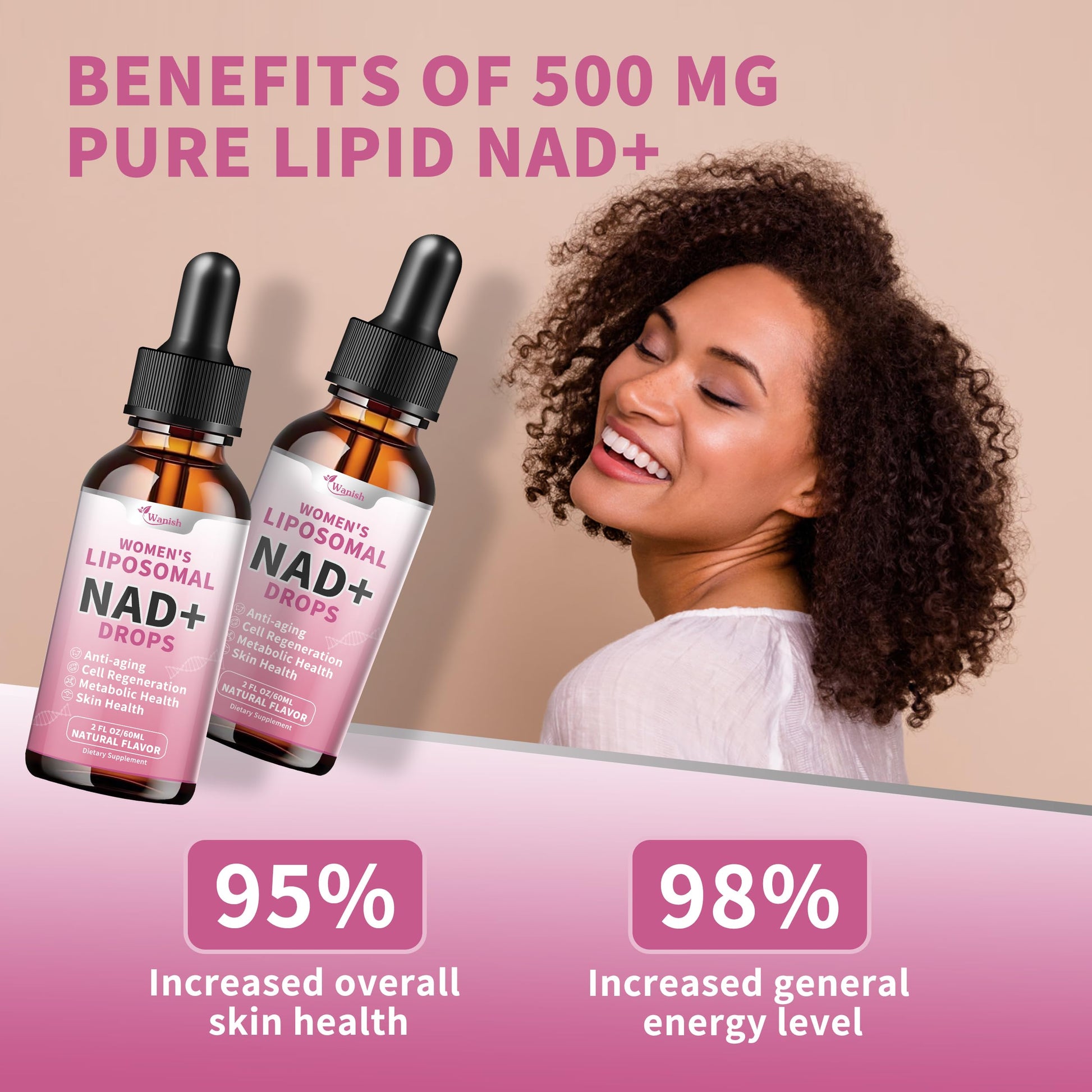 Suplemento NAD para mujeres tecnología liposomal de alta absorción