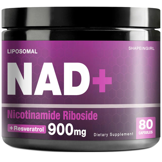 Suplemento NAD SHAPEINGIRL botella frontal con ribósido de nicotinamida