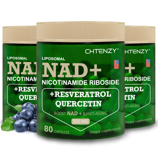 Suplemento NAD+ liposomal CHTENZY para energía y piel saludable